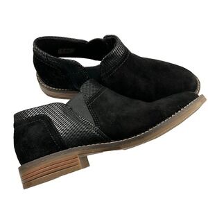 Clarks‎ Camzin Mix Ankle Booties Black Suede Women Size 6.5